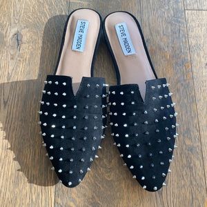 Steve Madden Ally S Slip-On Mule Black Studded